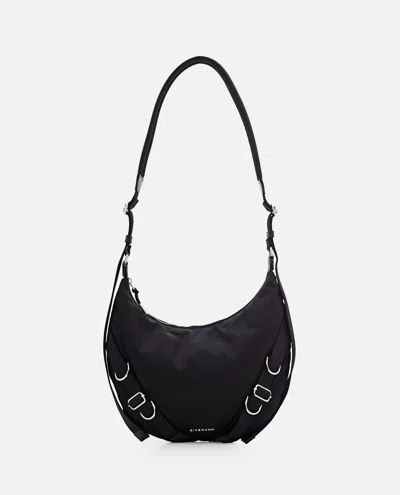 Givenchy Men Voyou Nylon Crossbody Bag In Black