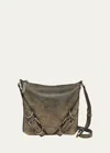 Givenchy Voyou Small Leather Crossbody Bag In Beige/brown