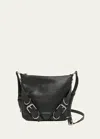 Givenchy Voyou Leather Small Crossbody Bag In Black