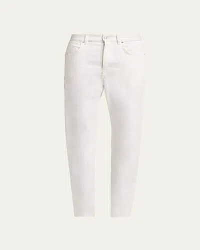 Givenchy Men's White Denim Straight-leg Five-pocket Pants