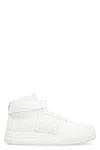 GIVENCHY MEN'S WHITE LEATHER HIGH-TOP SHOES FOR FW23