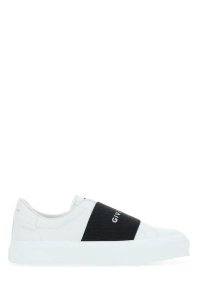 GIVENCHY GIVENCHY MEN WHITE LEATHER NEW CITY SLIP ONS