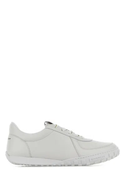 Givenchy Glide Leather Sneakers Low Top Rubber Sole In White