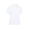 Givenchy Men White Crew Neck T-shirt With Logo On Front And Back In Cotton Man In White