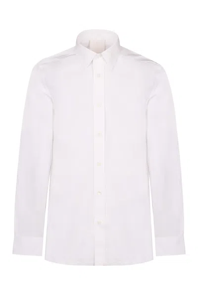 Givenchy Men's White Signature 4g Cotton Shirt