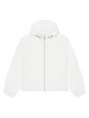 Givenchy Men's Windbreaker Jacket In Polyfaille Embroidered Paris In White