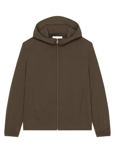 Givenchy Windbreaker With  Paris Embroidery In Brown