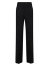 Givenchy Streamlined Wool Blend Trousers In Blue