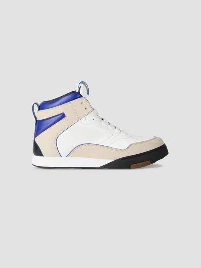 Givenchy Men's Yard High-top Sneakers In Leather In Black Blue White