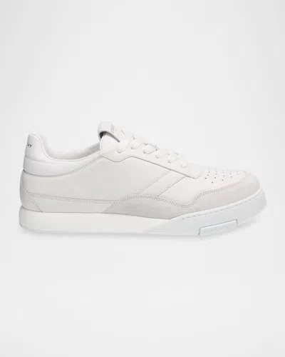 Givenchy White Calf Leather Bos Taurus Low Top Sneakers In Multi