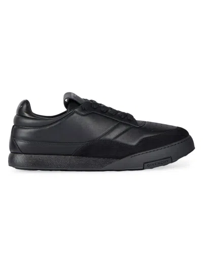 Givenchy Black Calf Leather Bos Taurus Low Top Sneakers In Multi