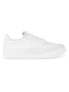 Givenchy White Calf Leather Bos Taurus Low Top Sneakers In White