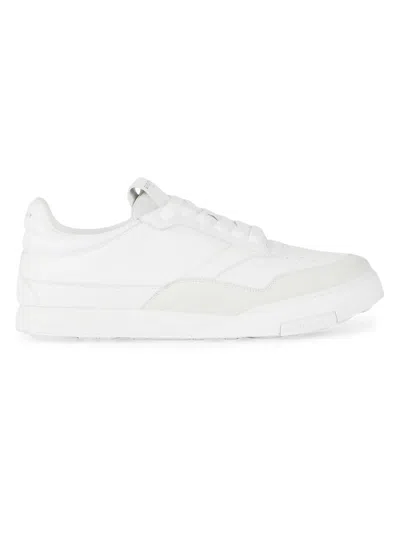 Givenchy White Calf Leather Bos Taurus Low Top Sneakers In Multi