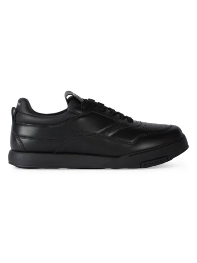 Givenchy Black Calf Leather Bos Taurus Low Top Sneakers In Multi