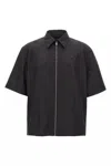 Givenchy Chemise Zippée À Détail 4g In Black