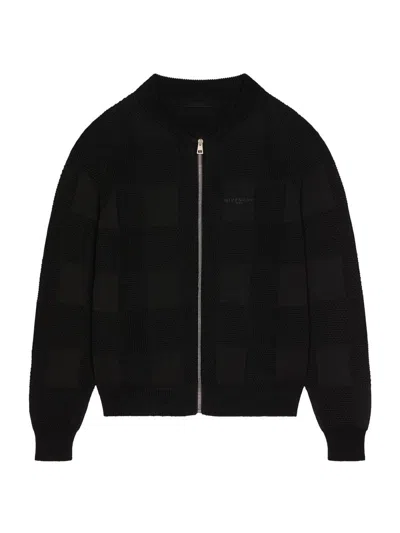 Givenchy Men's Zipped Cardigan In Cotton In Black