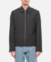Givenchy Men Zipped Short Structured Jacket In Gray