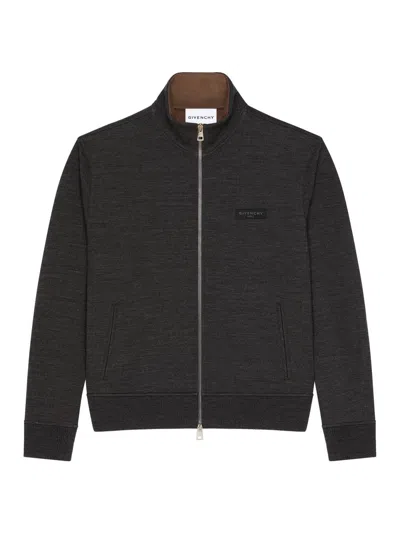 Givenchy Zip-up Wool Cardigan In Gray
