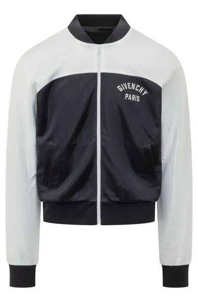 Givenchy Men's Zipped Track Jacket In Navywhite