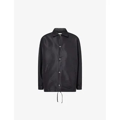 Givenchy Mens  Drawstring-hem Relaxed-fit Shell Jacket In Black