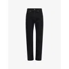 Givenchy Straight-leg Cotton Blend Trousers With Subtle Branding In Black