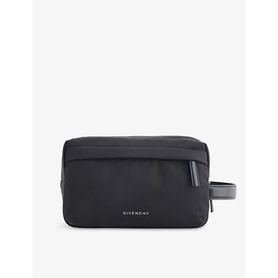 Givenchy Mens Black Essentials Leather Toiletry Bag