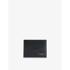 Givenchy Mens Black Foiled-branding Leather Cardholder In Black