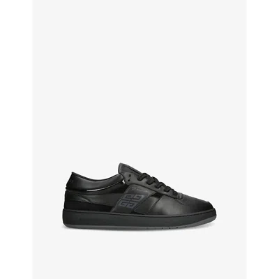 GIVENCHY MENS BLACK G MOVE LEATHER LOW-TOP TRAINERS EUR 41.5 / 7.5 UK