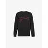 Givenchy Graphic Crewneck T-shirt Front Back Print In Black