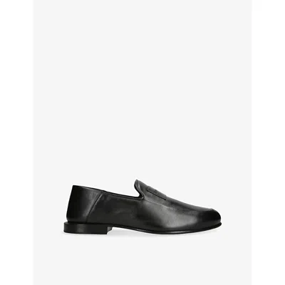 GIVENCHY MENS BLACK LABEL LEATHER LOAFERS EUR 43 / 9 UK