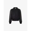 Givenchy Mixed Material Bomber Jacket Leather Panels In Black