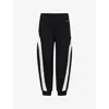 Givenchy Mens Black Open Seam Contrast Cotton-jersey Jogging Bottoms Xl In Black