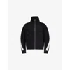 Givenchy Mens Black Open Seam Contrast Zip-through Cotton-jersey Track Jacket In Black