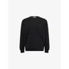 Givenchy Mens Black Regular-fit Embroidered-patch Cotton-jersey Sweatshirt In Black