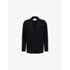 Givenchy Mens Black Regular-fit Notch-lapels Wool Blazer In Black
