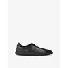 Givenchy Black Leather G Move Sneakers In Blk/grey