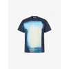 Givenchy Mens Dark Navy Graphic-print Cotton T-shirt In Blue