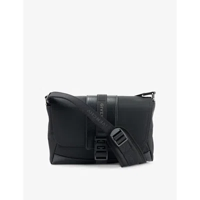 Givenchy Mens G-trail Woven Cross-body Bag Black