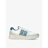 Givenchy G4 Sneakers In Gradient Leather And Canvas In Blue Other