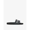 Givenchy Sandalo Slide Con Logo In Black