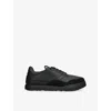 Givenchy Black Calf Leather Bos Taurus Low Top Sneakers In Black