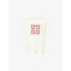 Givenchy Off-white 4g Regular Fit T-shirt In Ivory