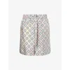 Givenchy Multicolor Monogram 72 Drawstring Pyjama Shorts In Multicolored