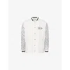 Givenchy Varsity Jacket In Wool And Monogram 72 Leather In Multicolored