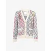 Givenchy Multicolor Cardigan In Monogram 72 Cotton In Multicolored