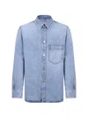 Givenchy Denim Overshirt Jacket In Blue