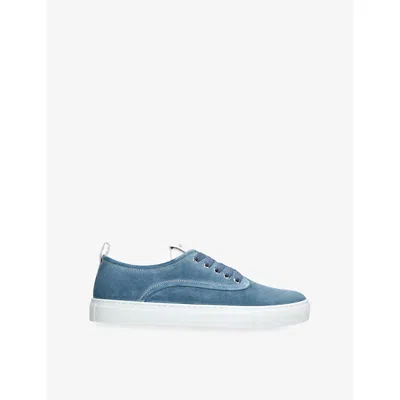 Givenchy Mens Pale Blue New City Suede Trainers Eur 43 / 9 Uk