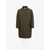 Givenchy Stamp Cotton-blend Raincoat In Brown