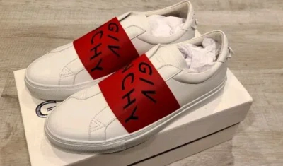 Pre-owned Givenchy Mens Urban Street, Size 8us (41 Eur) In White Red