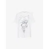 Givenchy White Crewneck T-shirt With Maxi Logo Print On The Front In Cotton Man In White